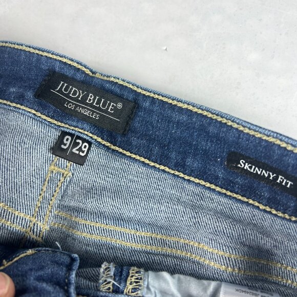Judy Blue Jeans Womens 31x27* Road Trip High Rise Skinny Front Seam Denim Tag 29 - Picture 7 of 16